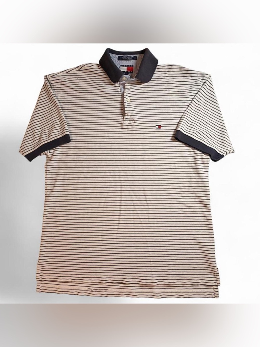 Tommy Hilfiger Stripe Polo with Logo